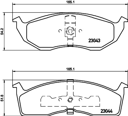 NF PARTS Bremžu uzliku kompl., Disku bremzes NF0007941